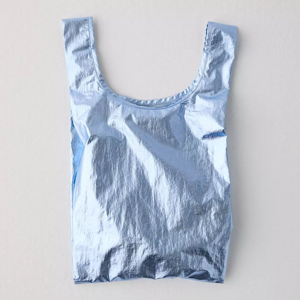 NWT Baby Baggu - Metallic Light Blue
